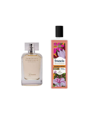 EDT Luminous + Sab Líquido Brasilidades Manga Rosa Francis