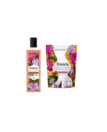 Kit Sabonete Líquido & Refil Francis Brasilidades Manga Rosa
