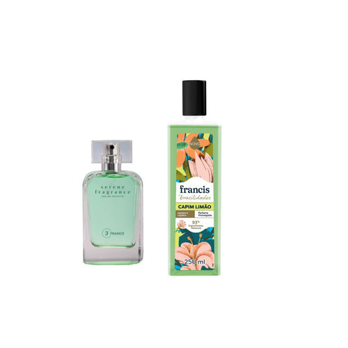 EDT Serene + Sab Líquido Brasilidades Capim Limão Francis