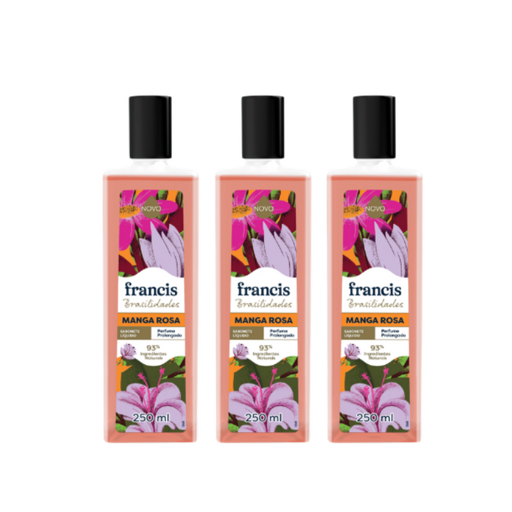 Kit Sabonetes Liquido Francis Brasilidades Manga Rosa