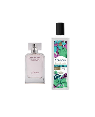 EDT Blossom + Sab Líquido Brasilidades Água de Coco Francis
