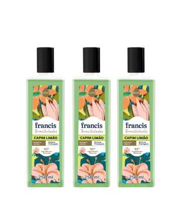 Kit Sabonetes Liquido Francis Brasilidades Capim Limão