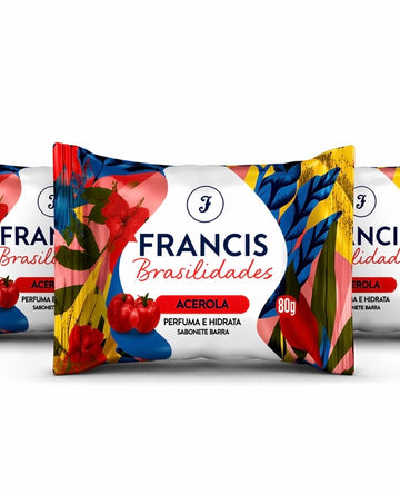 Kit Sabonete em barra Francis Brasilidades Acerola 80g
