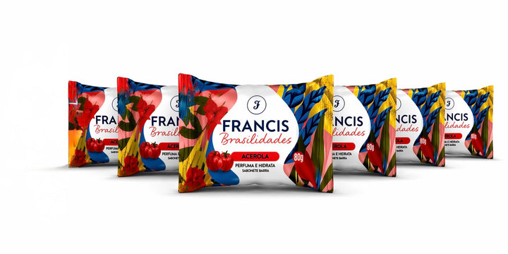 Kit Sabonete em barra Francis Brasilidades Acerola 80g