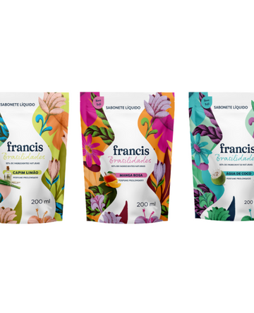 Kit Refil Sabonetes Liquido Francis Brasilidades