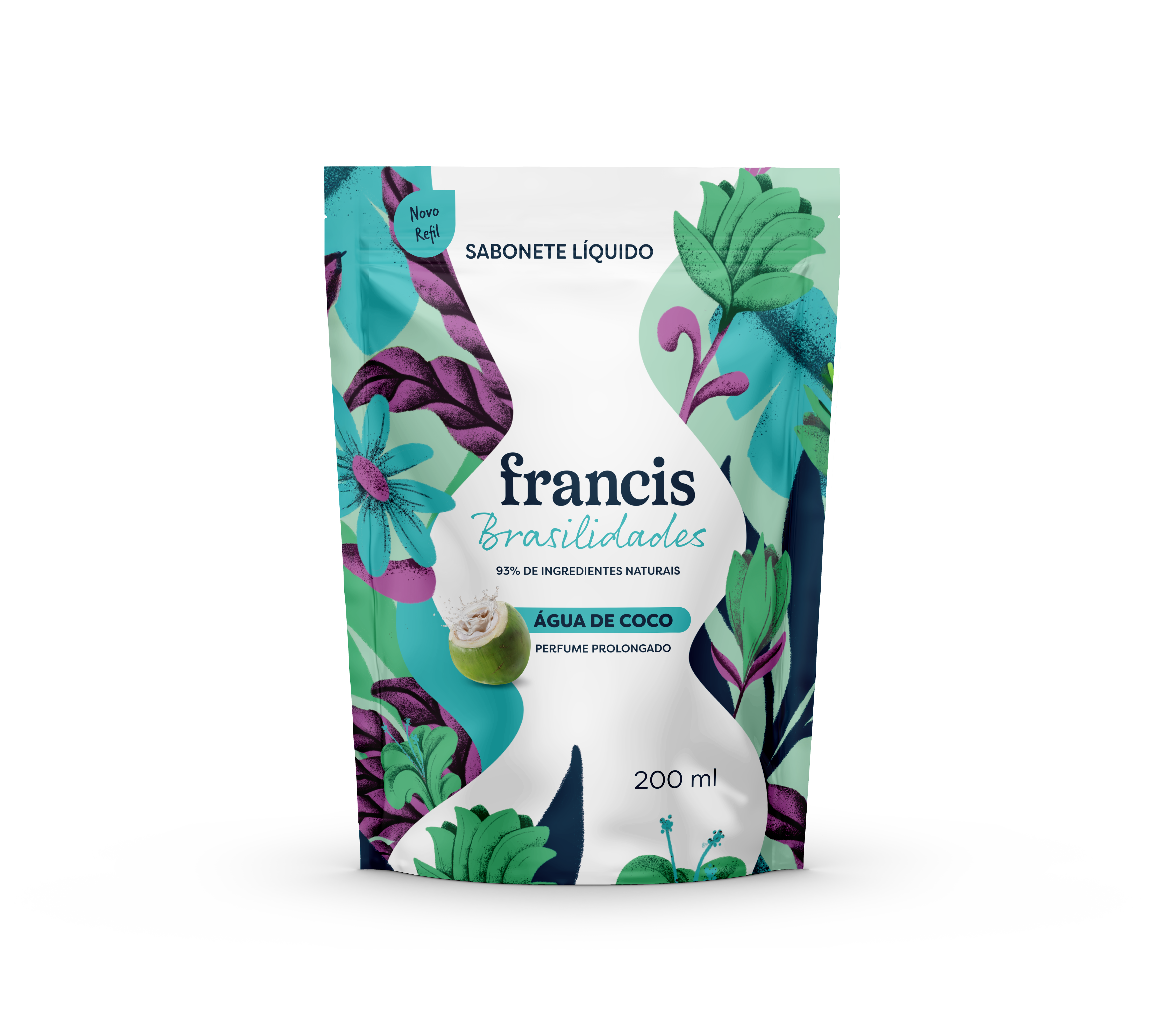 Sabonete Líquido Francis Brasilidades Água de Coco Refil 200ml