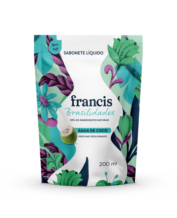 Sabonete Líquido Francis Brasilidades Água de Coco Refil 200ml