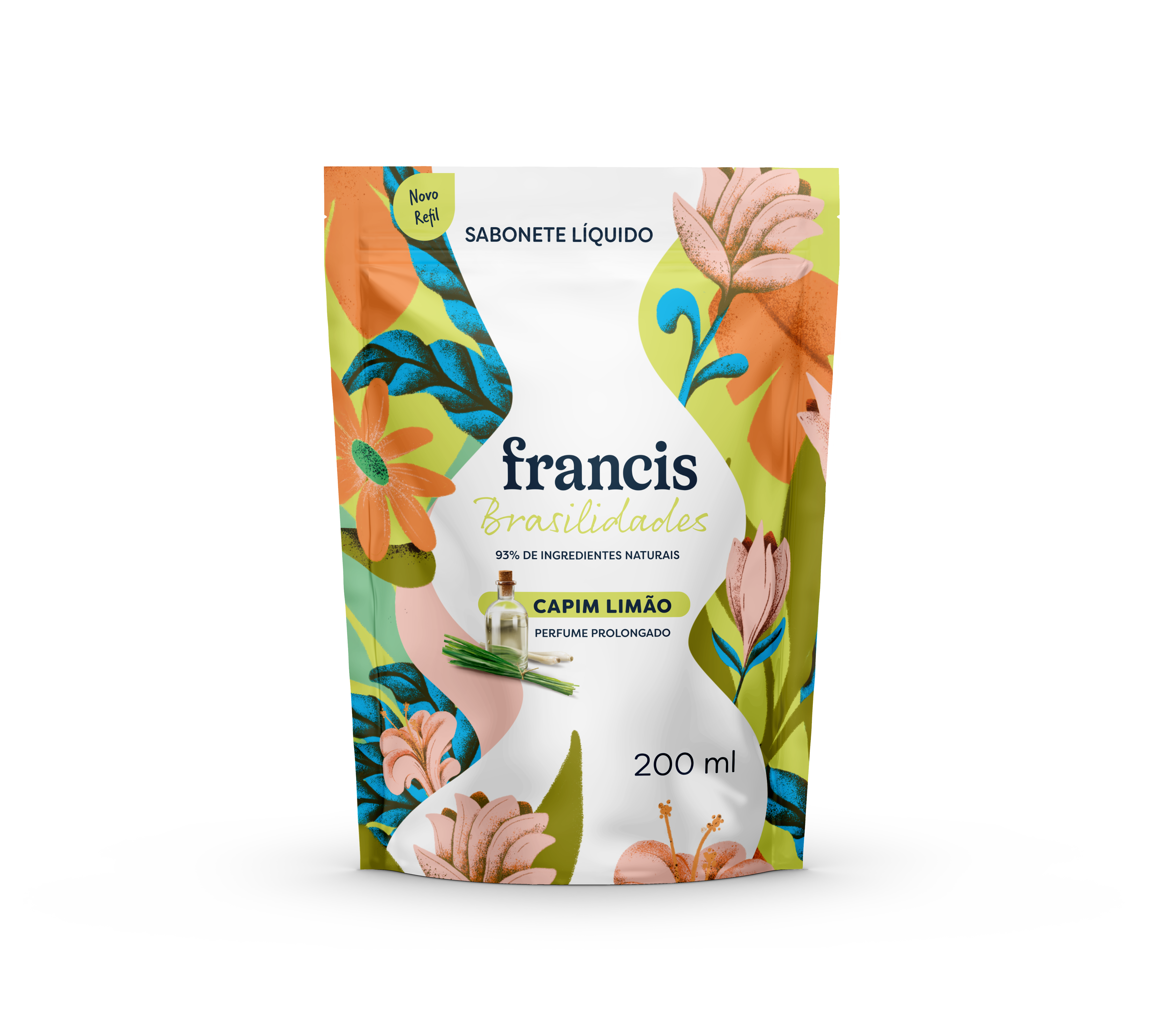 Sabonete Líquido Francis Brasilidades Capim Limão Refil 200ml