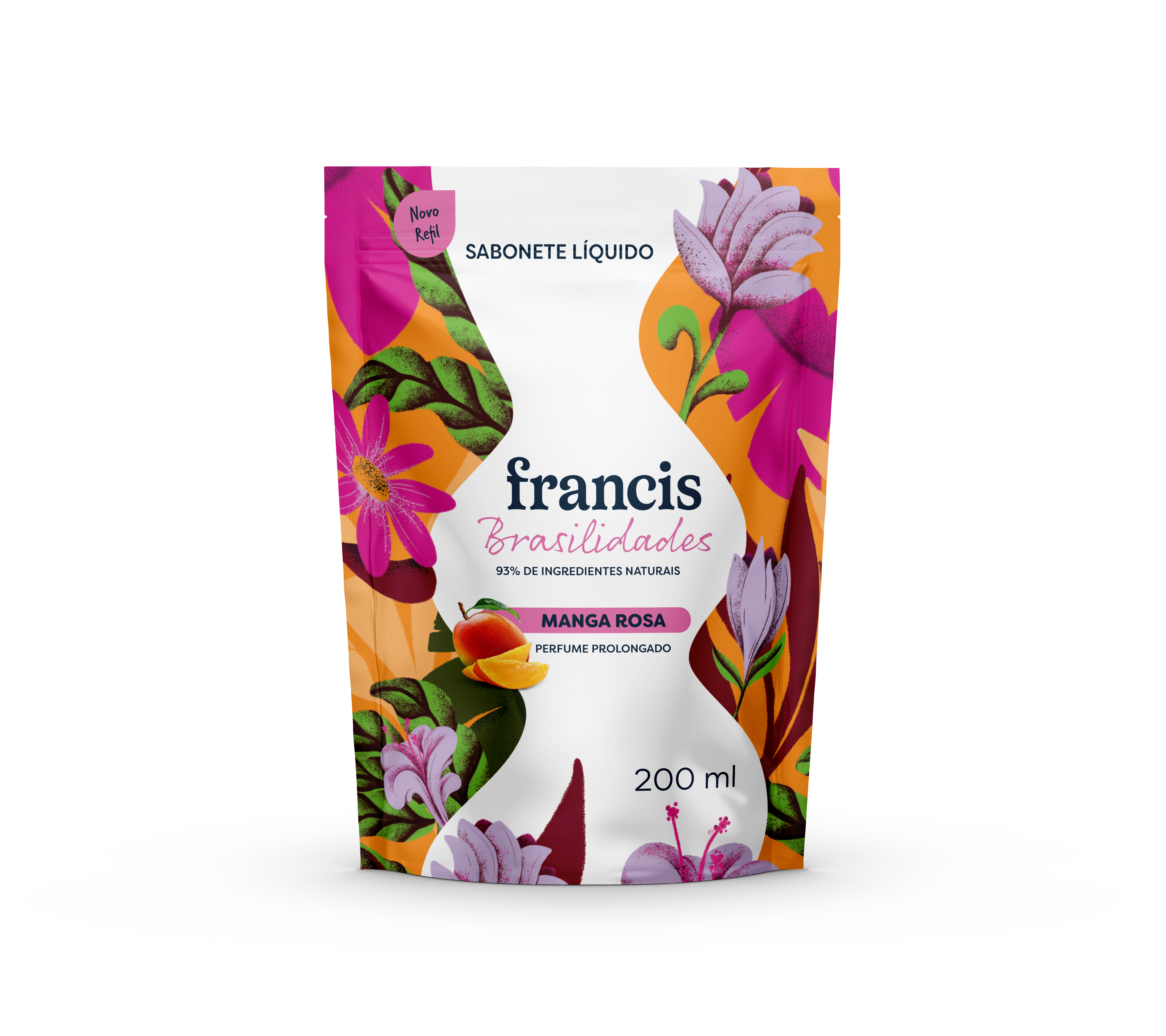 Sabonete Líquido Francis Brasilidades Manga Rosa Refil 200ml