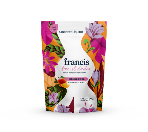 Sabonete Líquido Francis Brasilidades Manga Rosa Refil 200ml