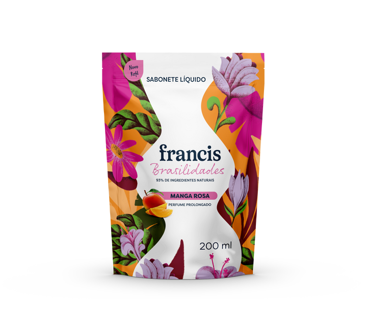 Sabonete Líquido Francis Brasilidades Manga Rosa Refil 200ml