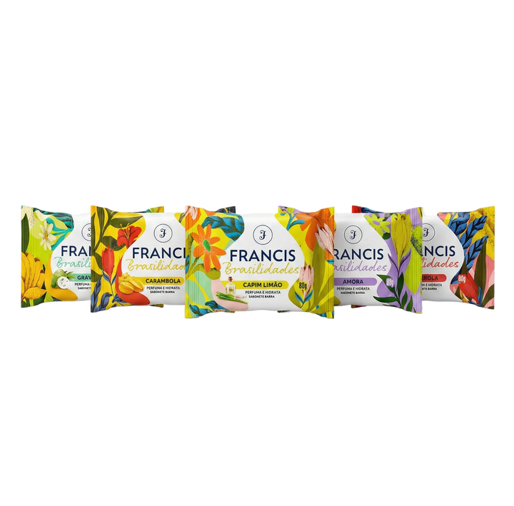 Kit Sabonetes em Barra Francis Brasilidades 80g
