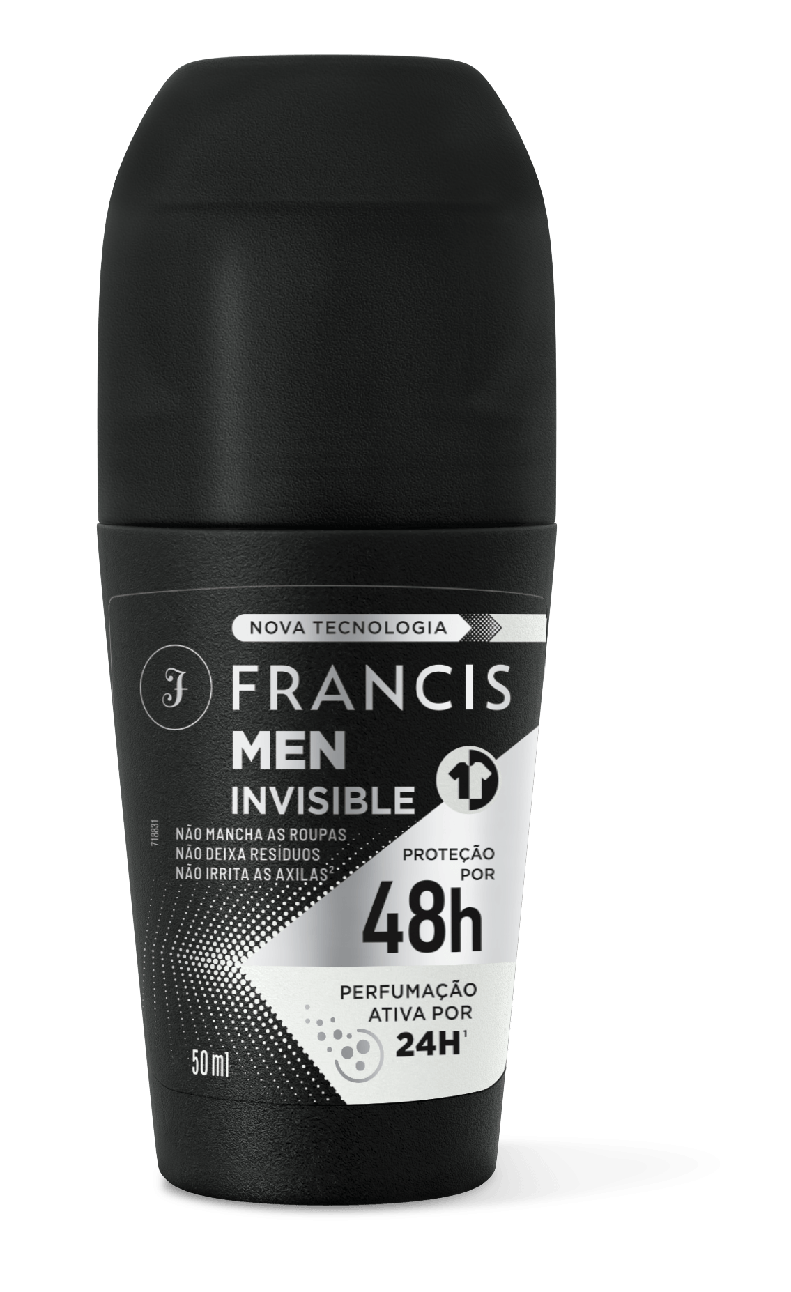 Desodorante Francis Roll On Men Invisible 50ml