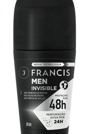 Desodorante Francis Roll On Men Invisible 50ml