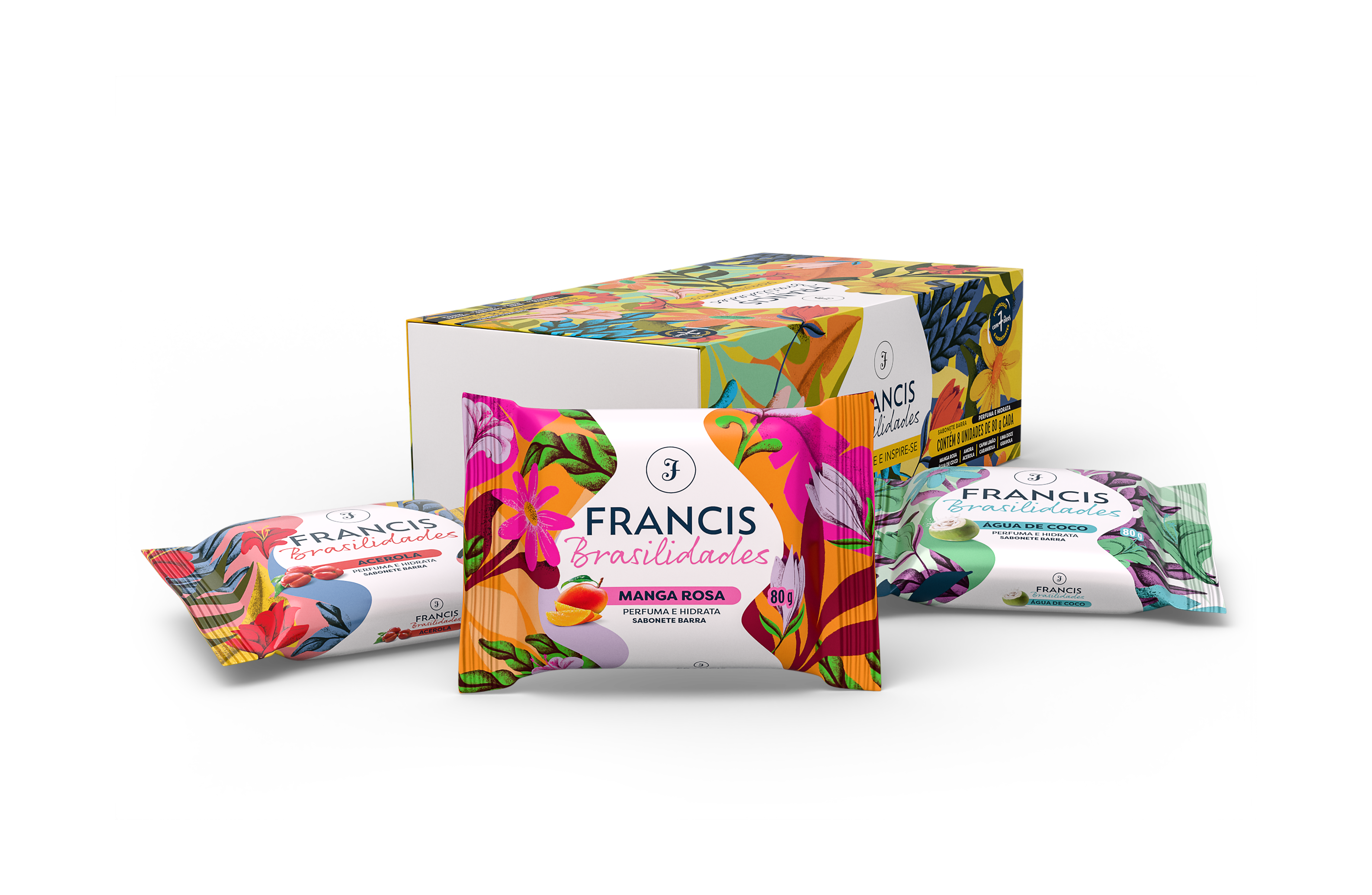 Kit Sabonetes em Barra Francis Brasilidades 80g