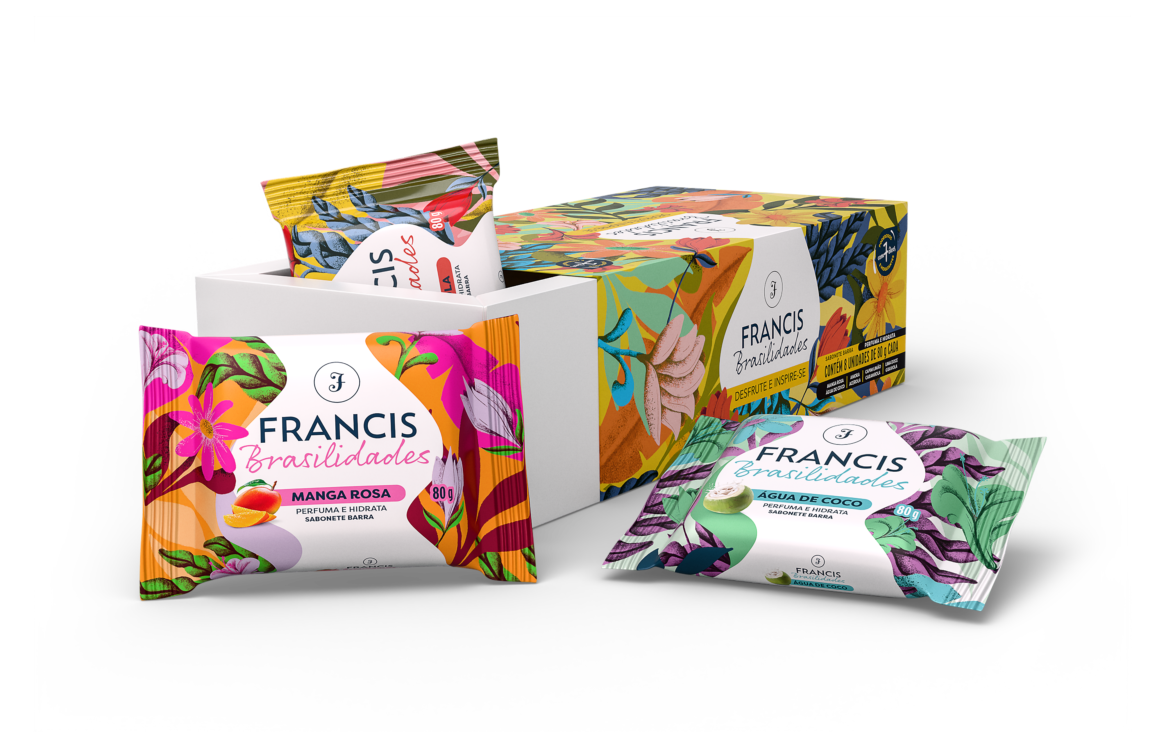 Kit Sabonetes em Barra Francis Brasilidades 80g