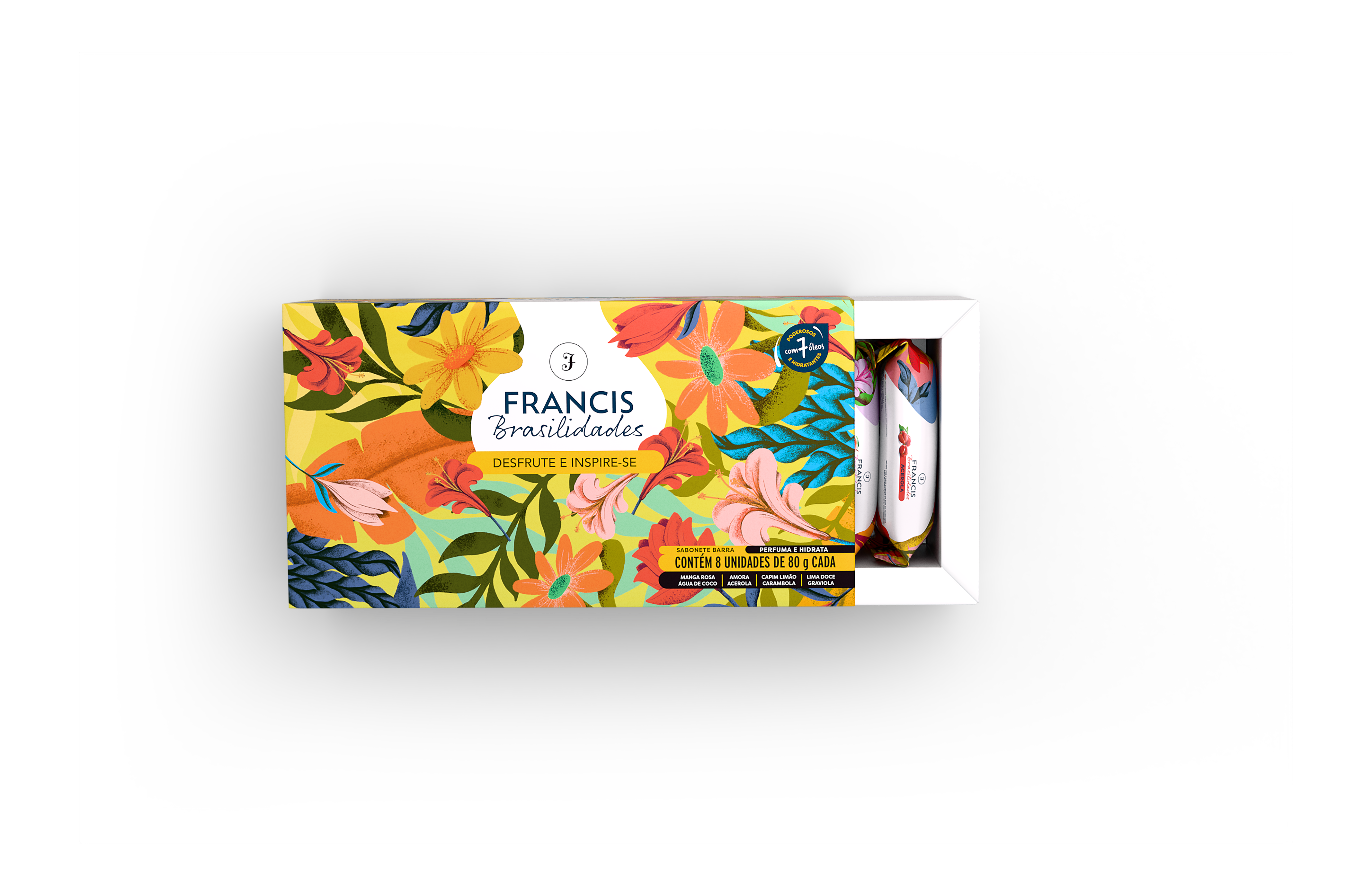 Kit Sabonetes em Barra Francis Brasilidades 80g