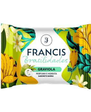 Sabonete em barra Francis Brasilidades Graviola 80g