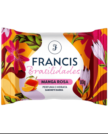 Sabonete em barra Francis Brasilidades Manga Rosa 80g