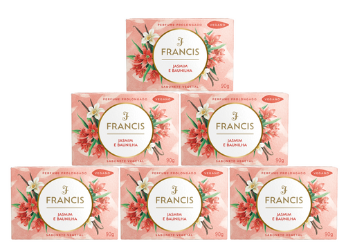 Kit Sabonete em Barra Francis Jasmim e Baunilha 90g
