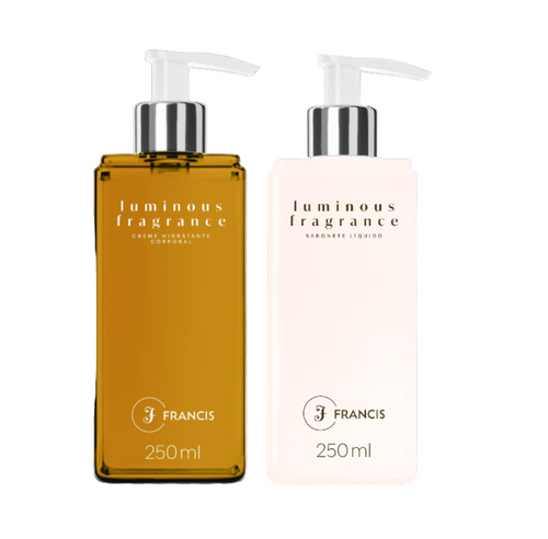 Kit Hidratante Corporal & Sabonete Líquido Francis Luminous