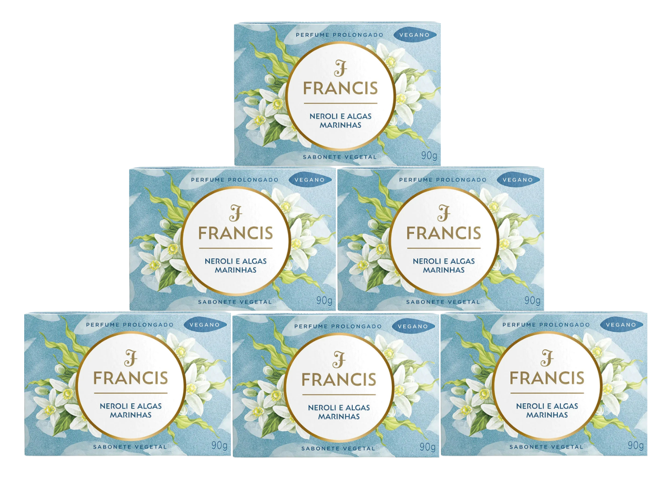 Kit Sabonete em Barra Francis Neroli e Algas Marinhas 90g