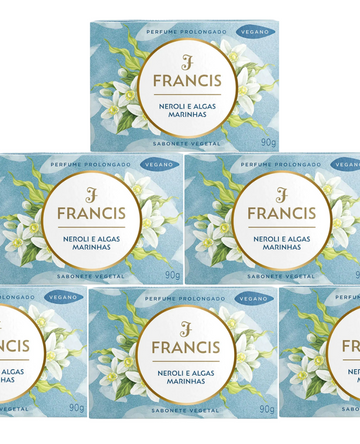 Kit Sabonete em Barra Francis Neroli e Algas Marinhas 90g