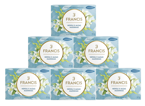 Kit Sabonete em Barra Francis Neroli e Algas Marinhas 90g