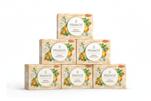 Kit Sabonete em Barra Francis Verbena e Bergamota 90g