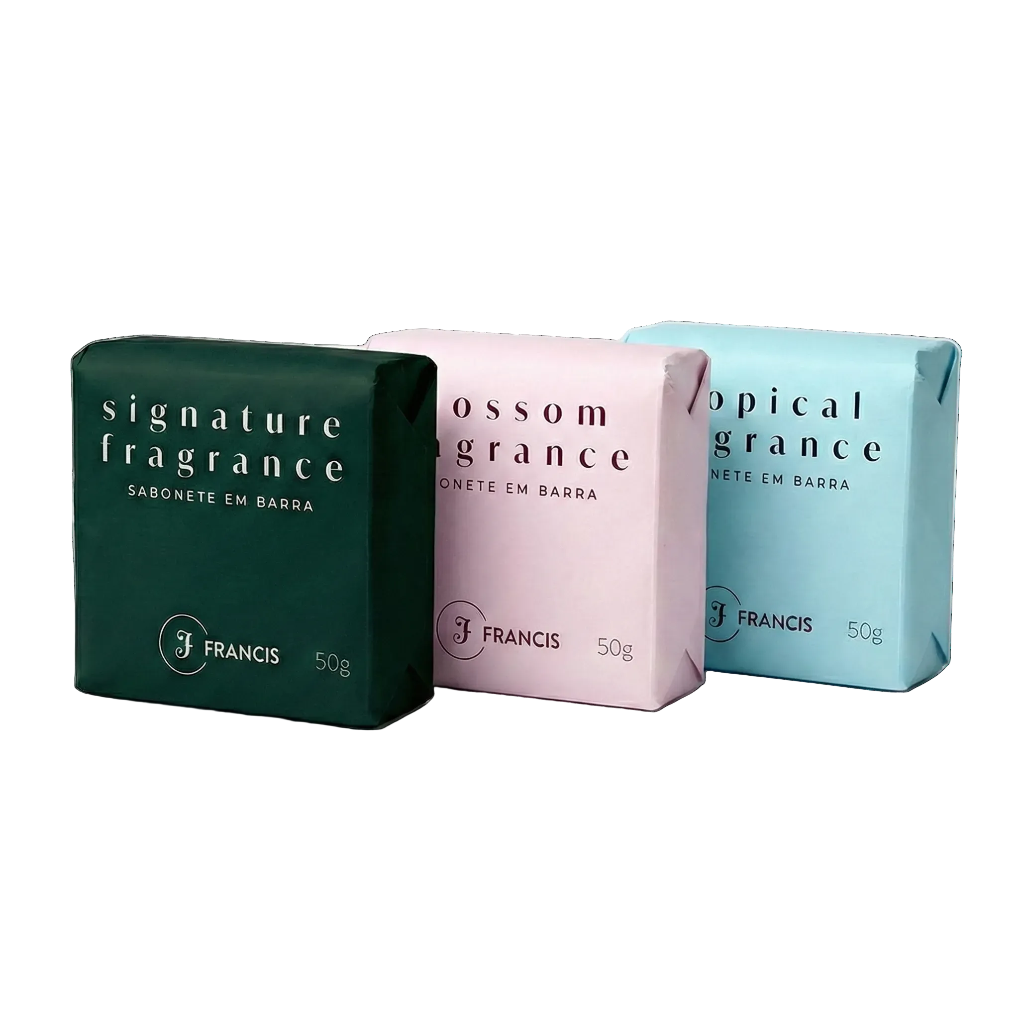 Kit Francis Sabonetes Barra Blossom,Tropical & Signature 50g