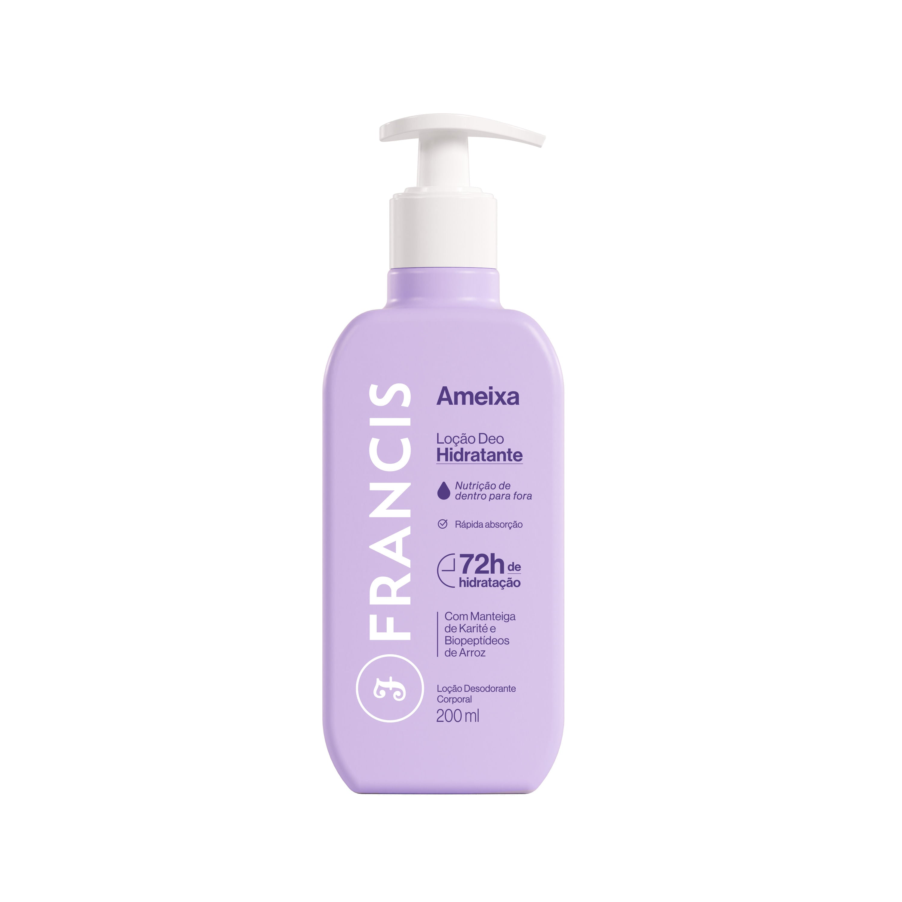 Loção Hidratante Ameixa 200ml  Francis