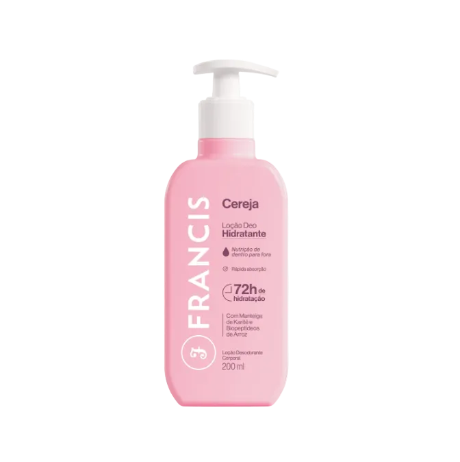 Loção Hidratante Cereja 200ml  Francis