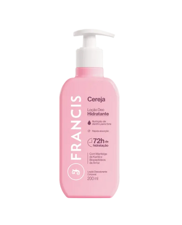 Loção Hidratante Cereja 200ml  Francis