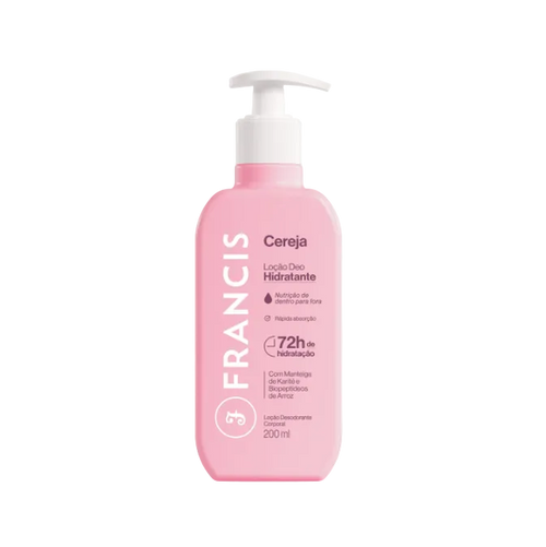 Loção Hidratante Cereja 200ml  Francis