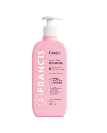 Loção Hidratante Cereja 400ml   Francis