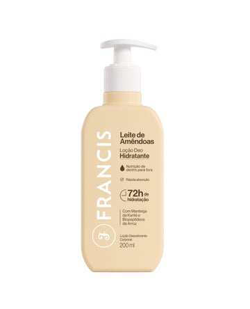 Loção Hidratante Leite De Amêndoas 200ml   Francis