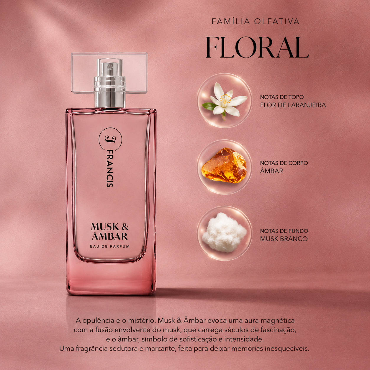 Eau De Parfum Francis Musk & Âmbar 30ml