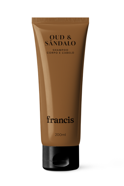 SHAMPOO CABELO E CORPO OUD & SÂNDALO FRANCIS