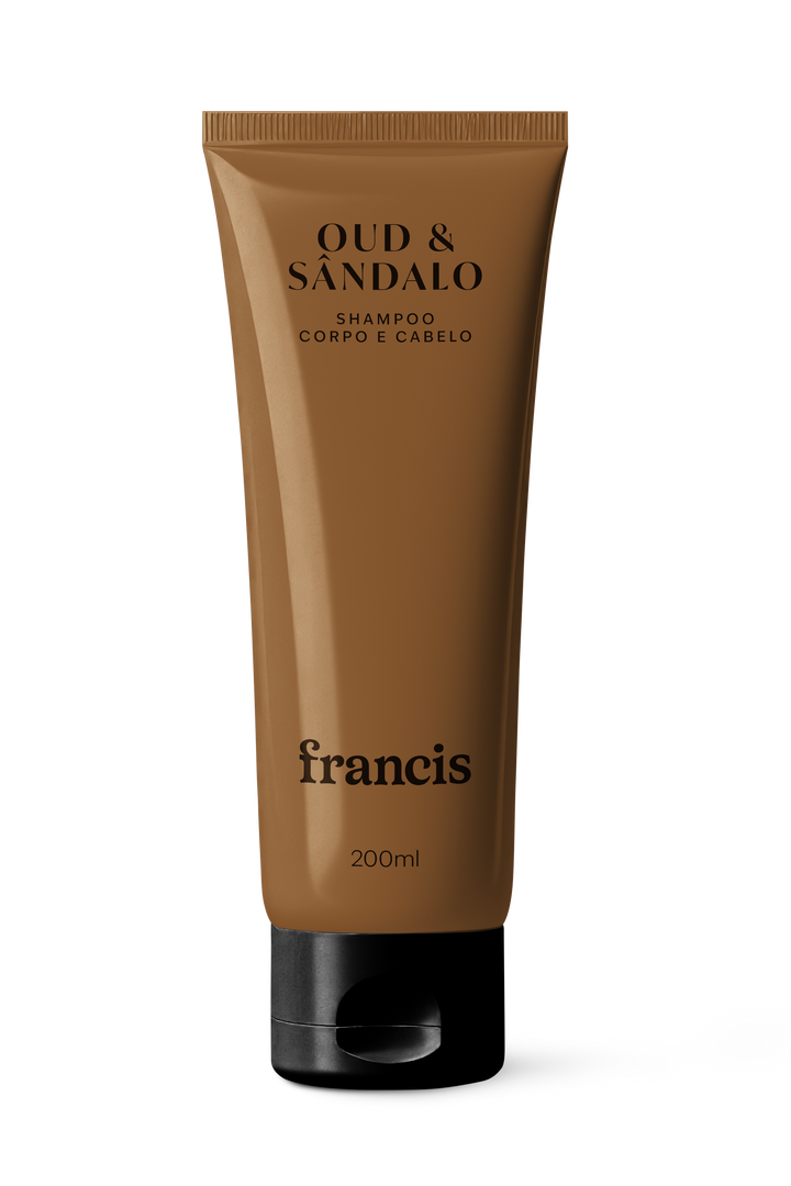 SHAMPOO CABELO E CORPO OUD & SÂNDALO FRANCIS