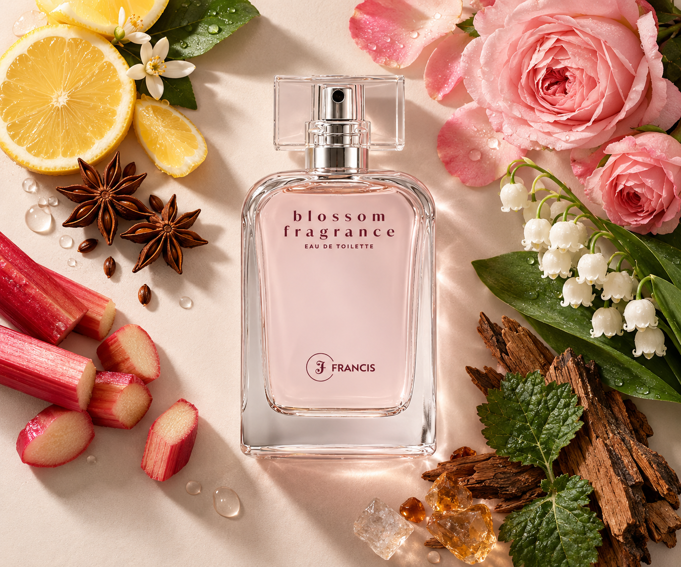 Kit Blossom EDT e Creme Hidratante Corporal Francis