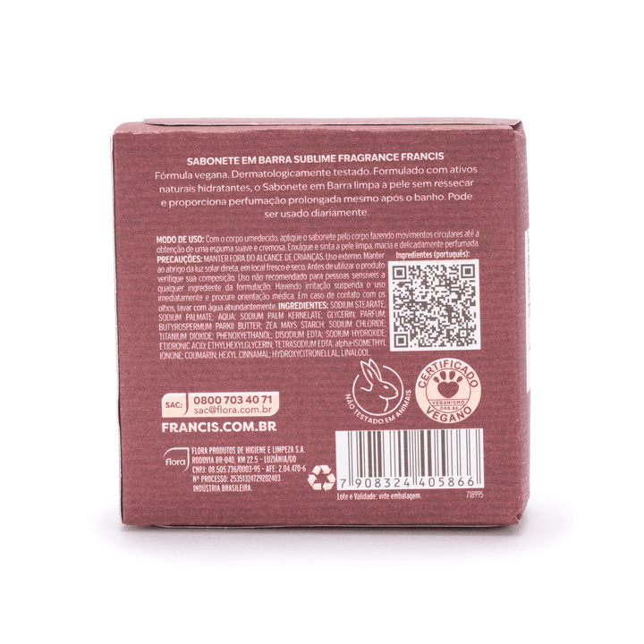 Sabonete Em Barra Francis Sublime Fragrance 150g