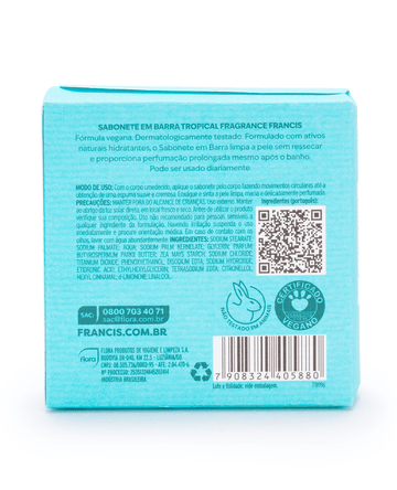 Sabonete Em Barra Francis Tropical Fragrance 150g