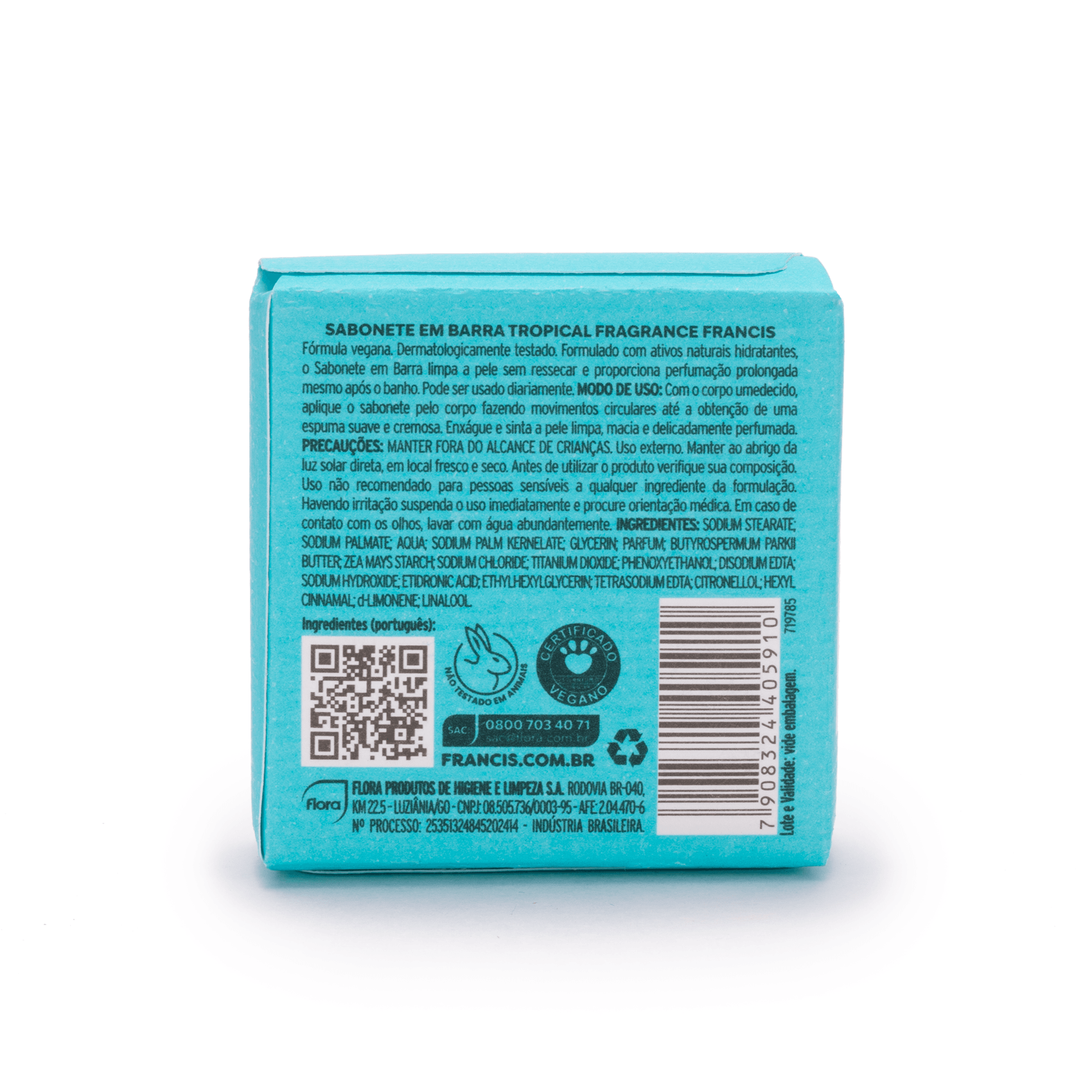 Sabonete Em Barra Francis Tropical Fragrance 50 G