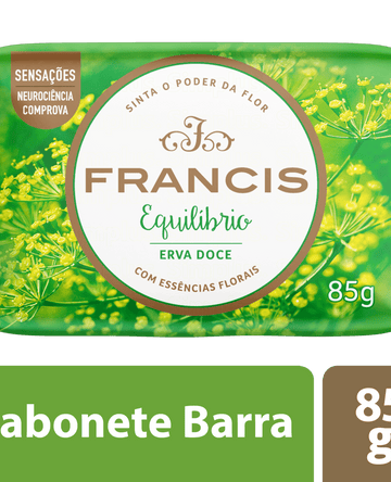 Sabonete Francis Equilíbrio Erva Doce  85g