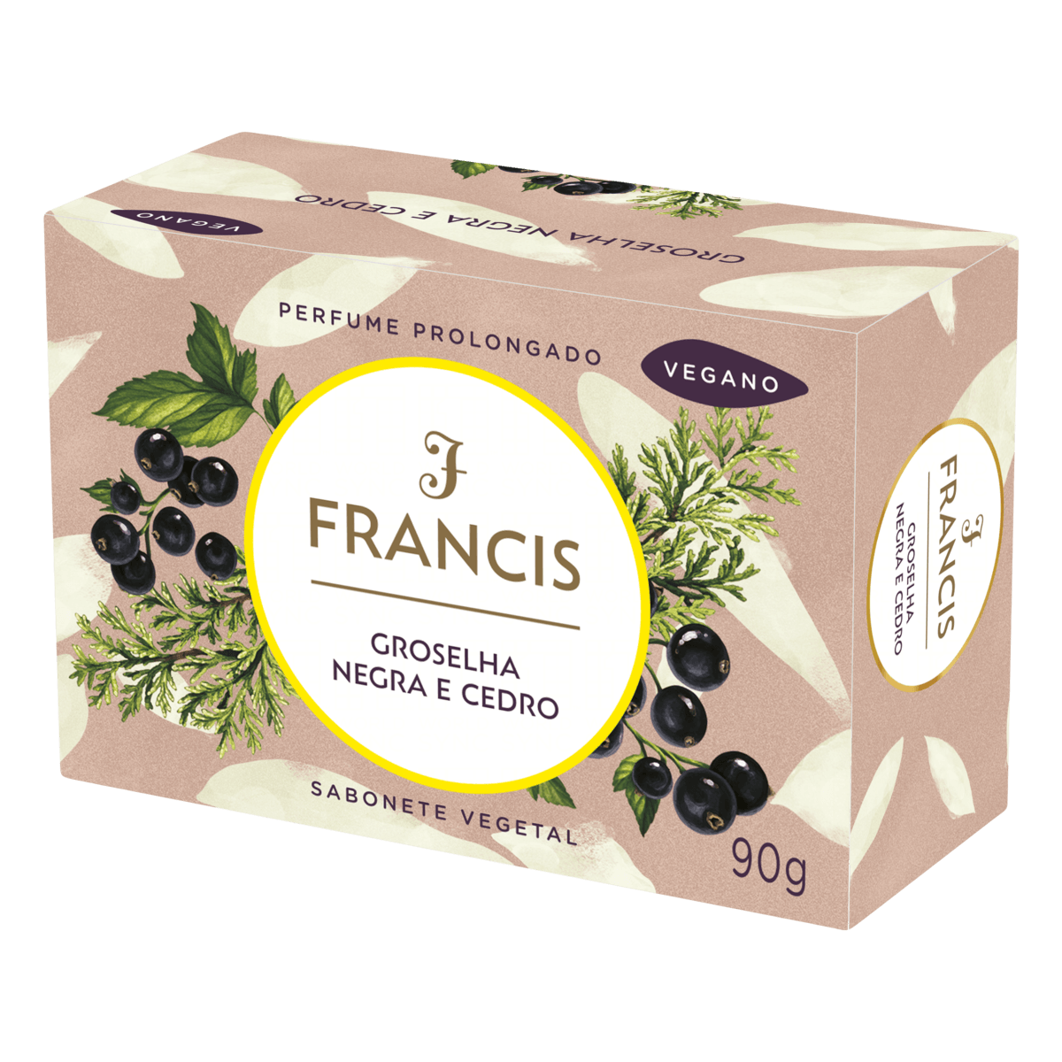 Sabonete Francis Groselha Negra & Cedro 90g