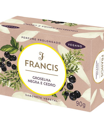 Sabonete Francis Groselha Negra & Cedro 90g