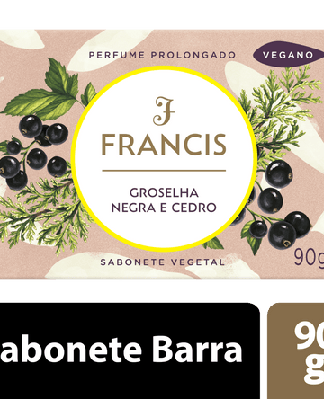 Sabonete Francis Groselha Negra & Cedro 90g