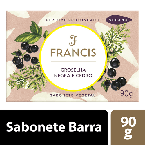 Sabonete Francis Groselha Negra & Cedro 90g