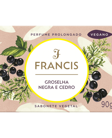 Sabonete Francis Groselha Negra & Cedro 90g