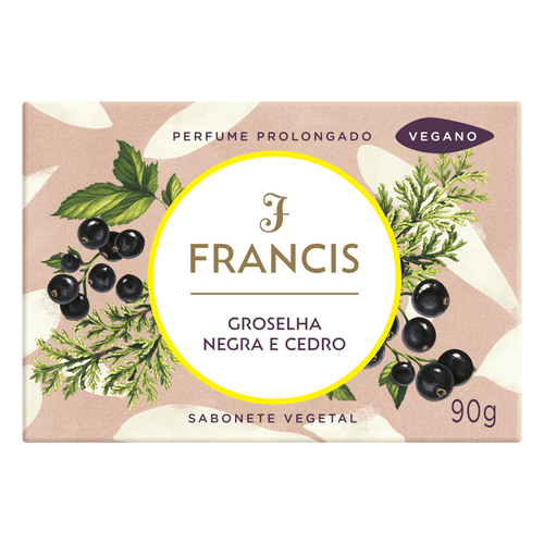 Sabonete Francis Groselha Negra & Cedro 90g